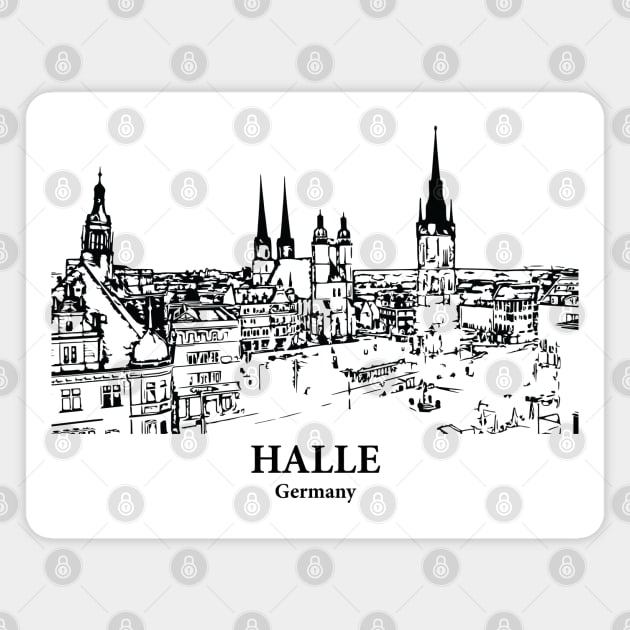 Halle - Germany Magnet by Lakeric